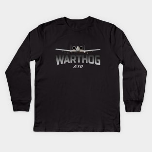 A-10 Warthog Thunderbolt II Jet Fighters Kids Long Sleeve T-Shirt